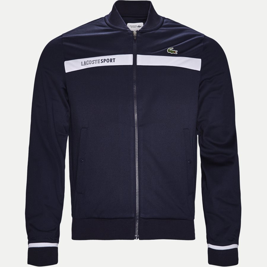 SH9504 - Colorblock Zip Pique Tennis Sweatshirt - Sweatshirts - Regular - NAVY - 1