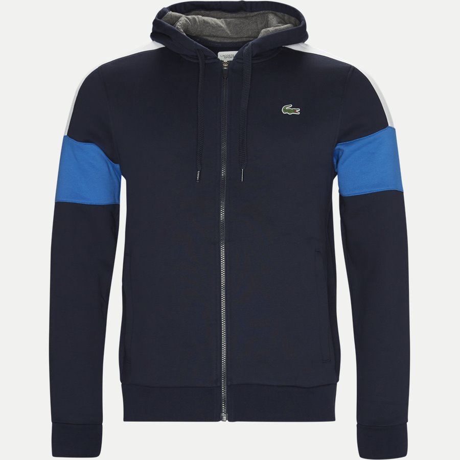 SH9492 - Colorblock Fleece Zippered Sweatshirt - Sweatshirts - Regular - NAVY - 1