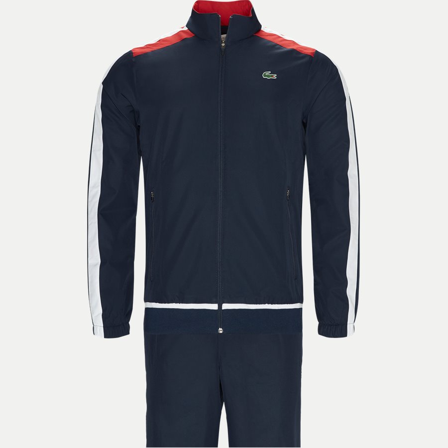 WH9518 - Colored Bands Teffeta Tennis Tracksuit - Sweatshirts - Regular - NAVY - 1
