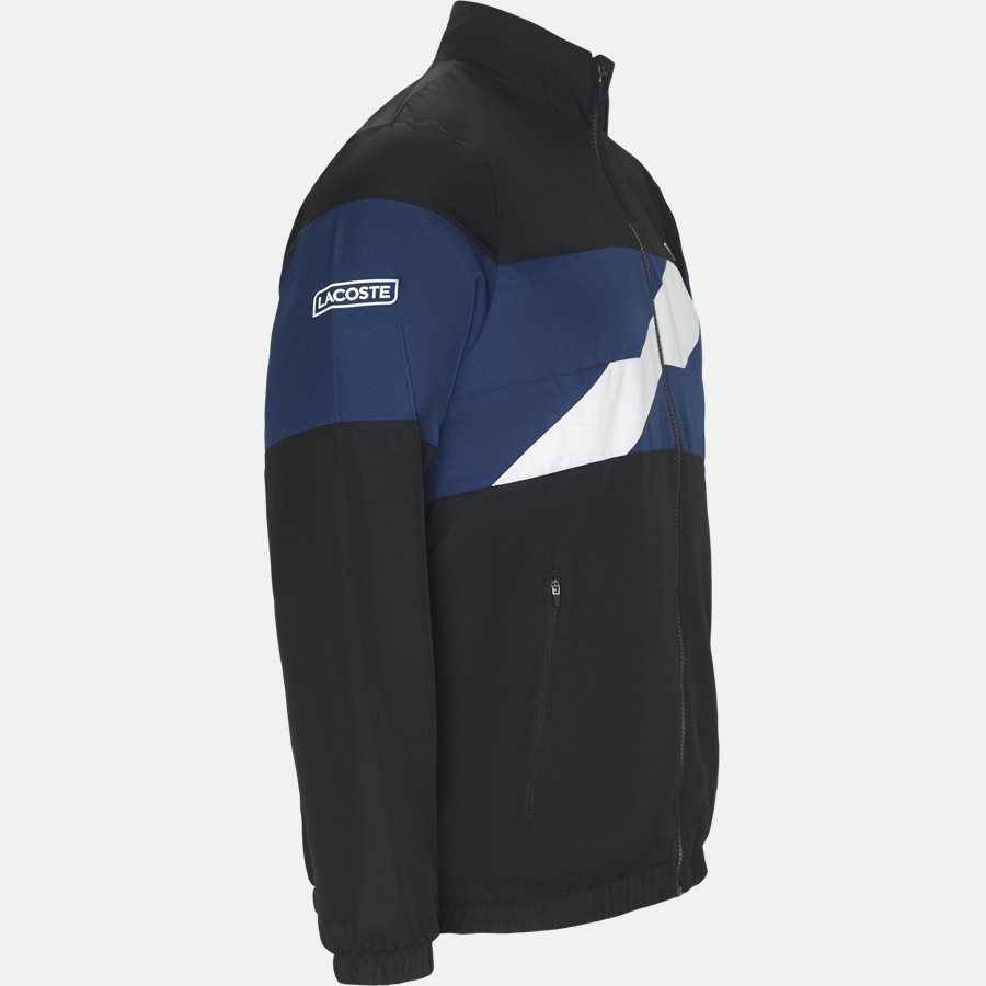 WH9538 - Colored Bands Taffeta Tennis Tracksuit - Sweatshirts - Regular - SORT - 4