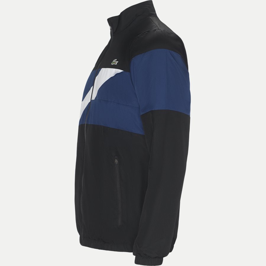 WH9538 - Colored Bands Taffeta Tennis Tracksuit - Sweatshirts - Regular - SORT - 5