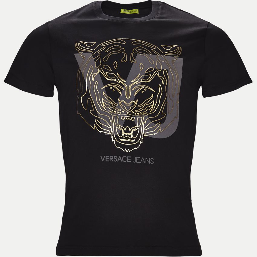 Versace Jeans T-shirts B3GSA72E 36591 SORT/GULD
