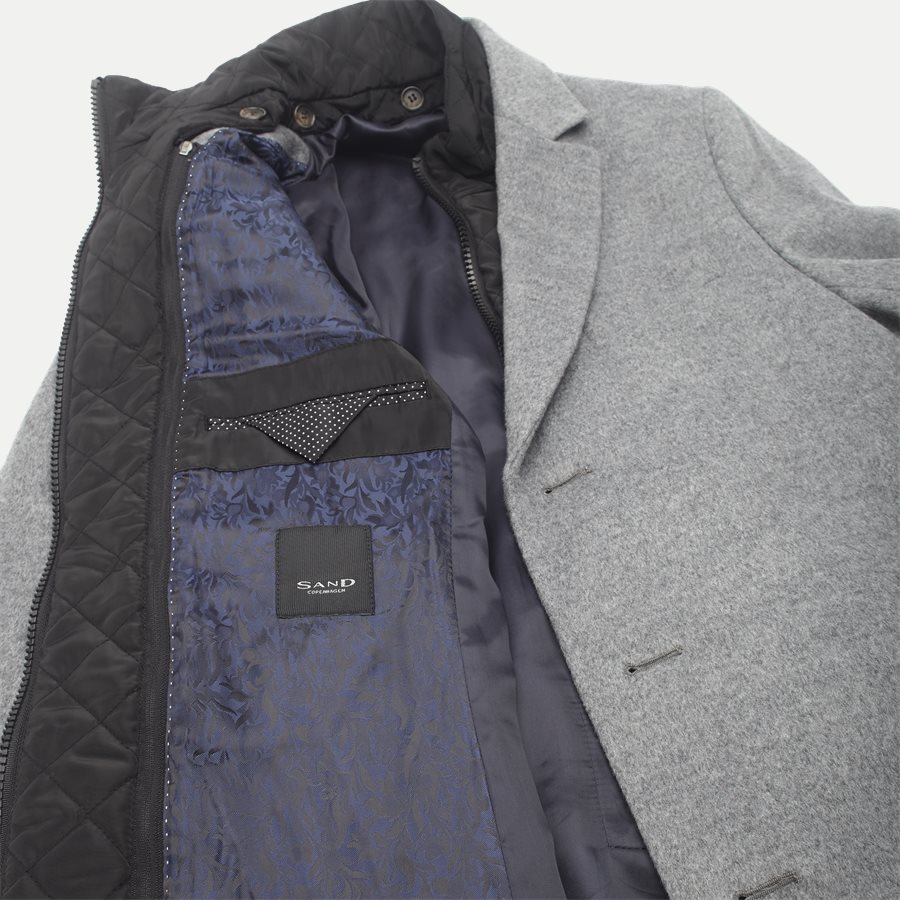 CASHMERE COAT SULTAN TECH - Cashmere Sultan Tech Coat - Jakker - Modern fit - GRÅ - 9