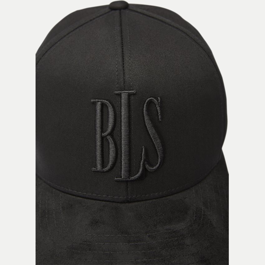 BLS Beanies CLASSIC BASEBALLE CAP SUEDE BLACK