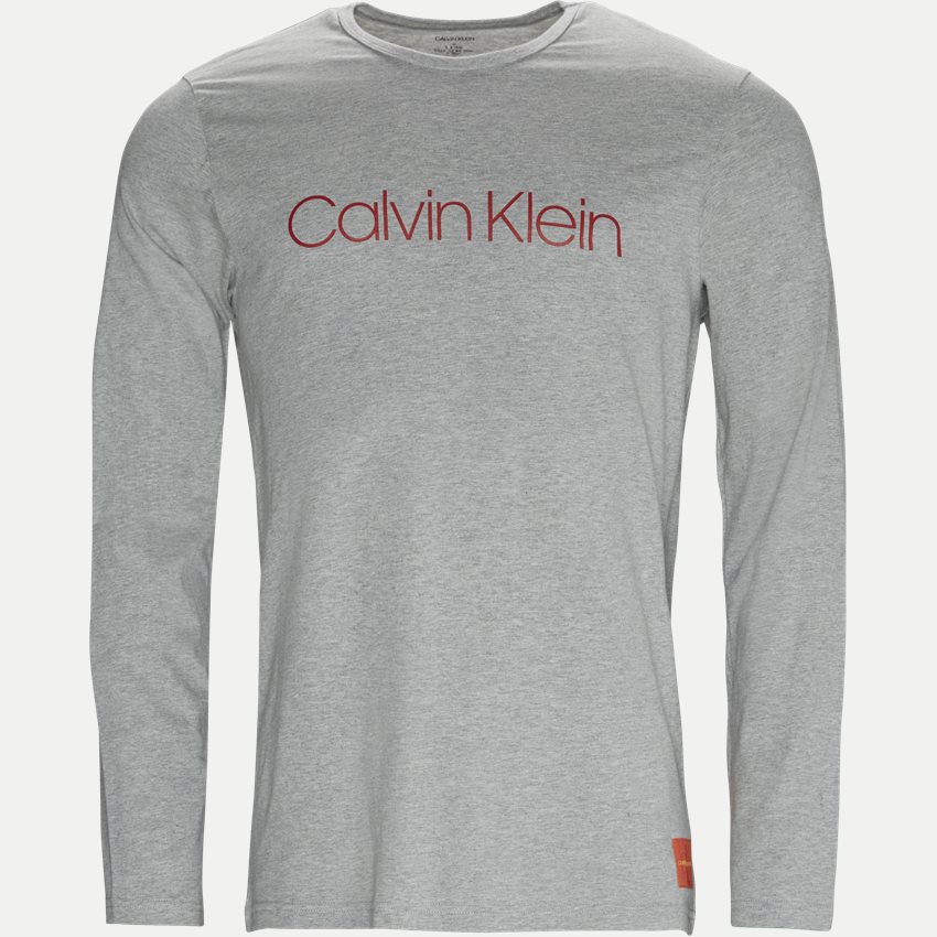 Calvin Klein T-shirts 000NM1575E LS CREW NECK GRÅ