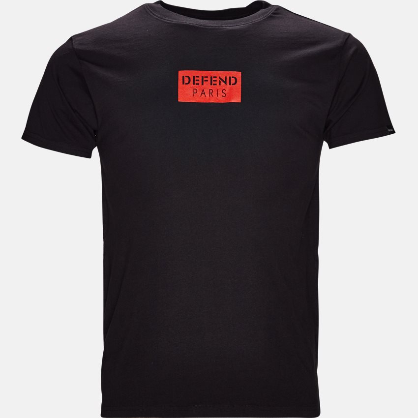 Defend Paris T-shirts Q-CALEB SORT/RØD