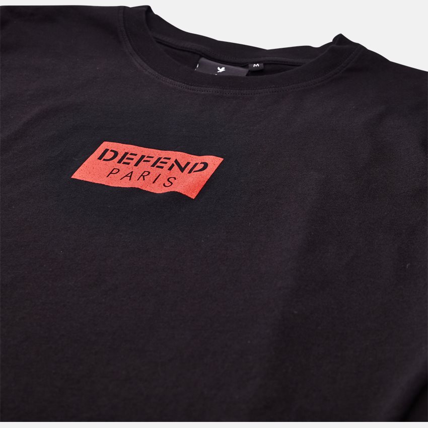 Defend Paris T-shirts Q-CALEB SORT/RØD