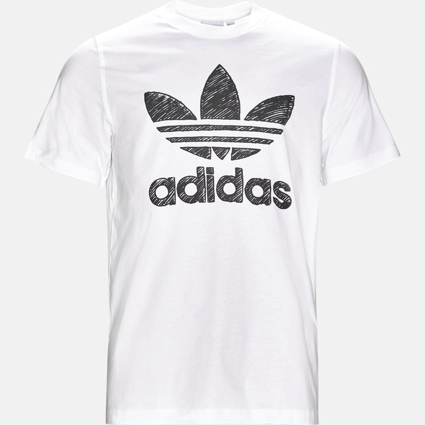 Adidas Originals T-shirts HAND DRAWN DH4810 HVID