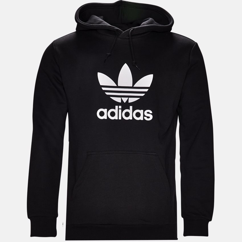 Adidas Originals Sweatshirts TREFOIL HOOD DT7964 SORT