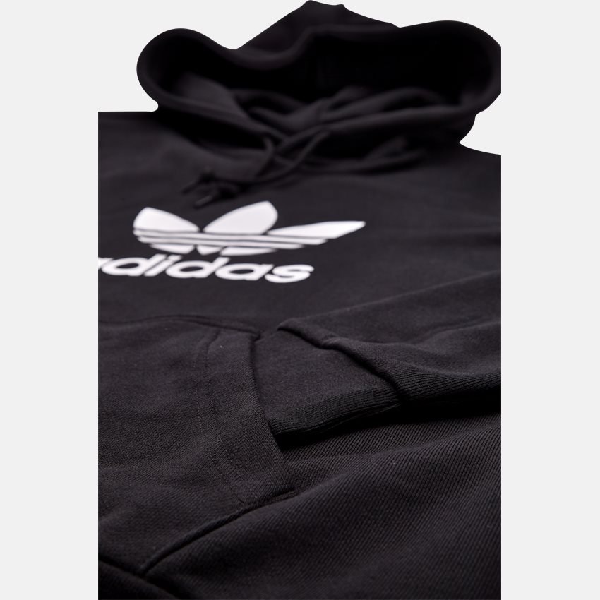 Adidas Originals Sweatshirts TREFOIL HOOD DT7964 SORT