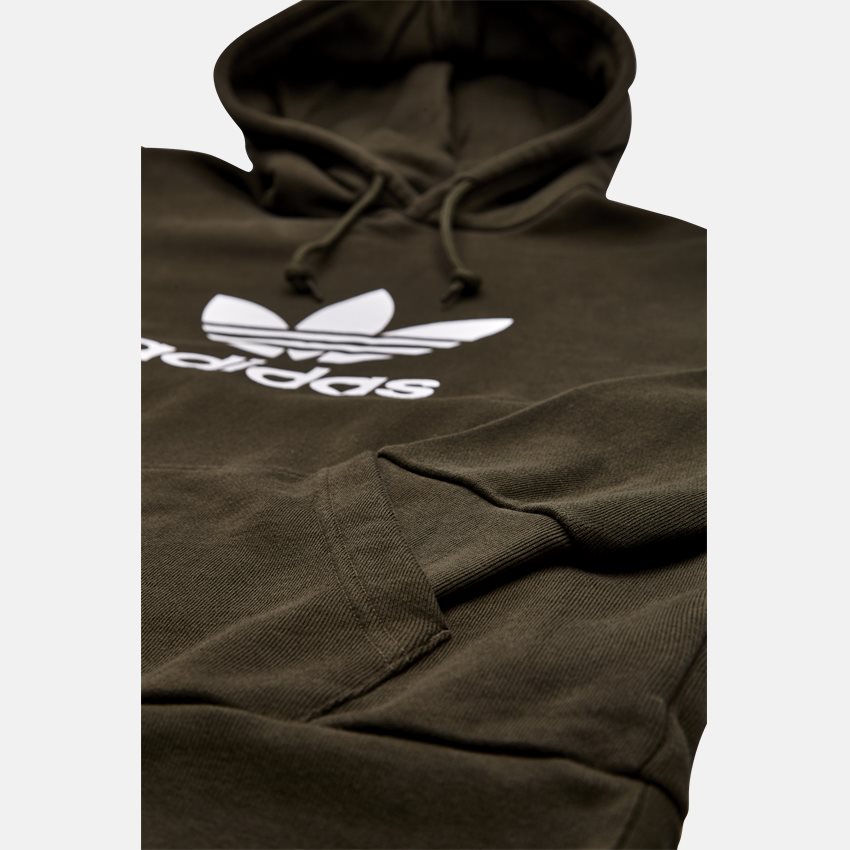 Adidas Originals Sweatshirts TREFOIL HOOD DT7970 GRØN
