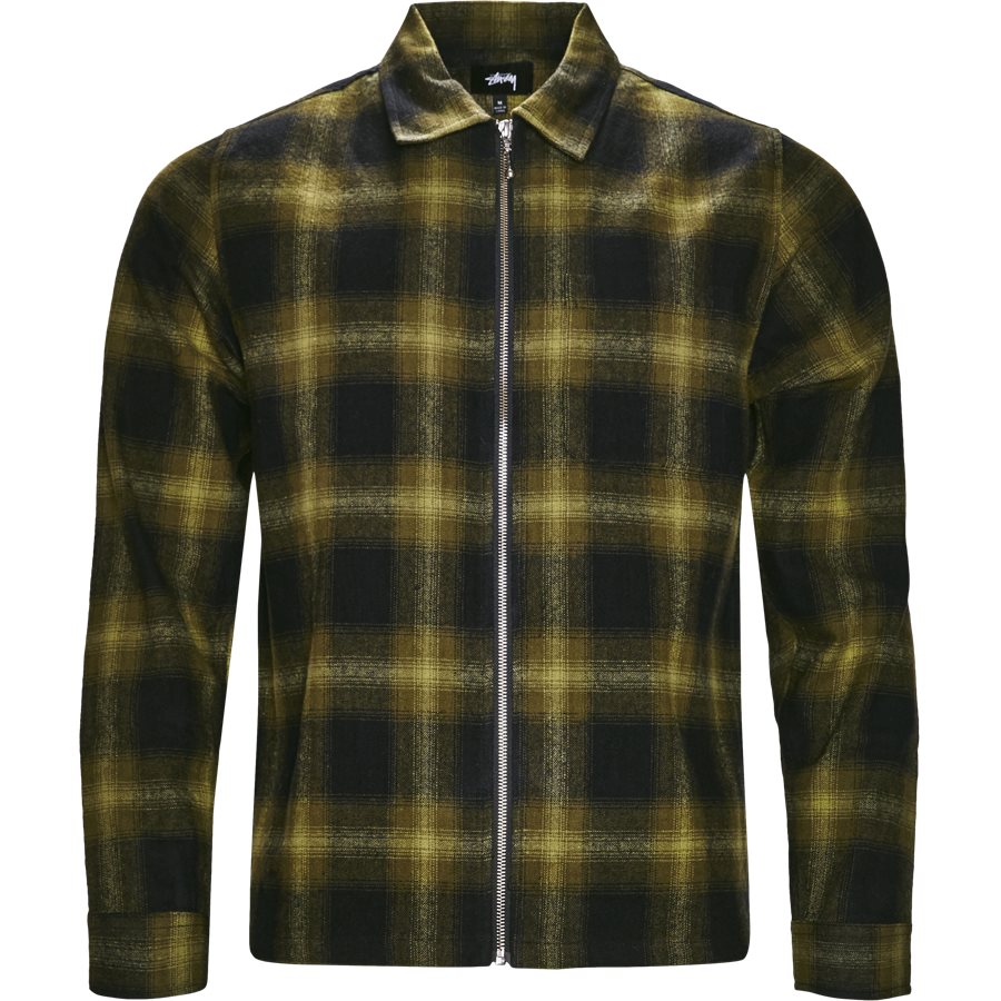 ZIP UP SHADOW SHIRT 111997 - Zip Up Shadow Shirt - Skjorter - Regular - GRØN - 1