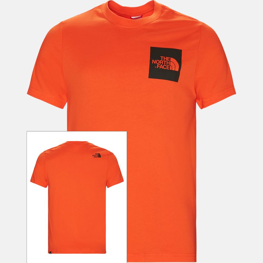 The North Face T-shirts FINE TEE SS. ORANGE