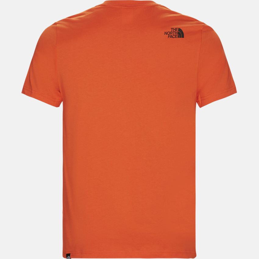 The North Face T-shirts FINE TEE SS. ORANGE