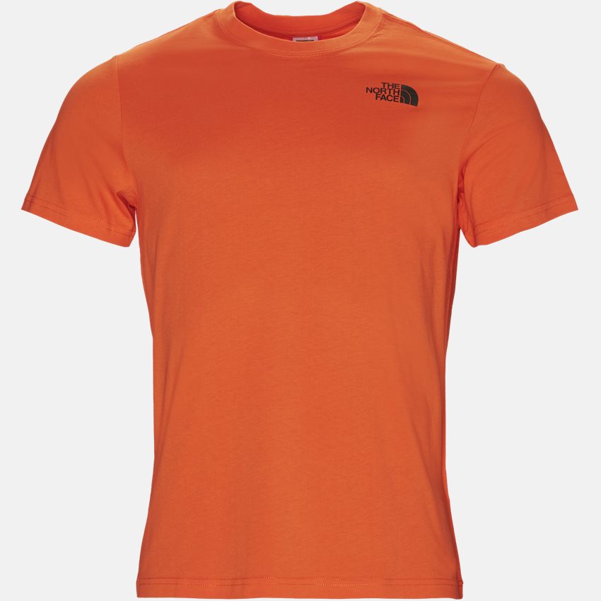 The North Face T-shirts RED BOX TEE SS. ORANGE