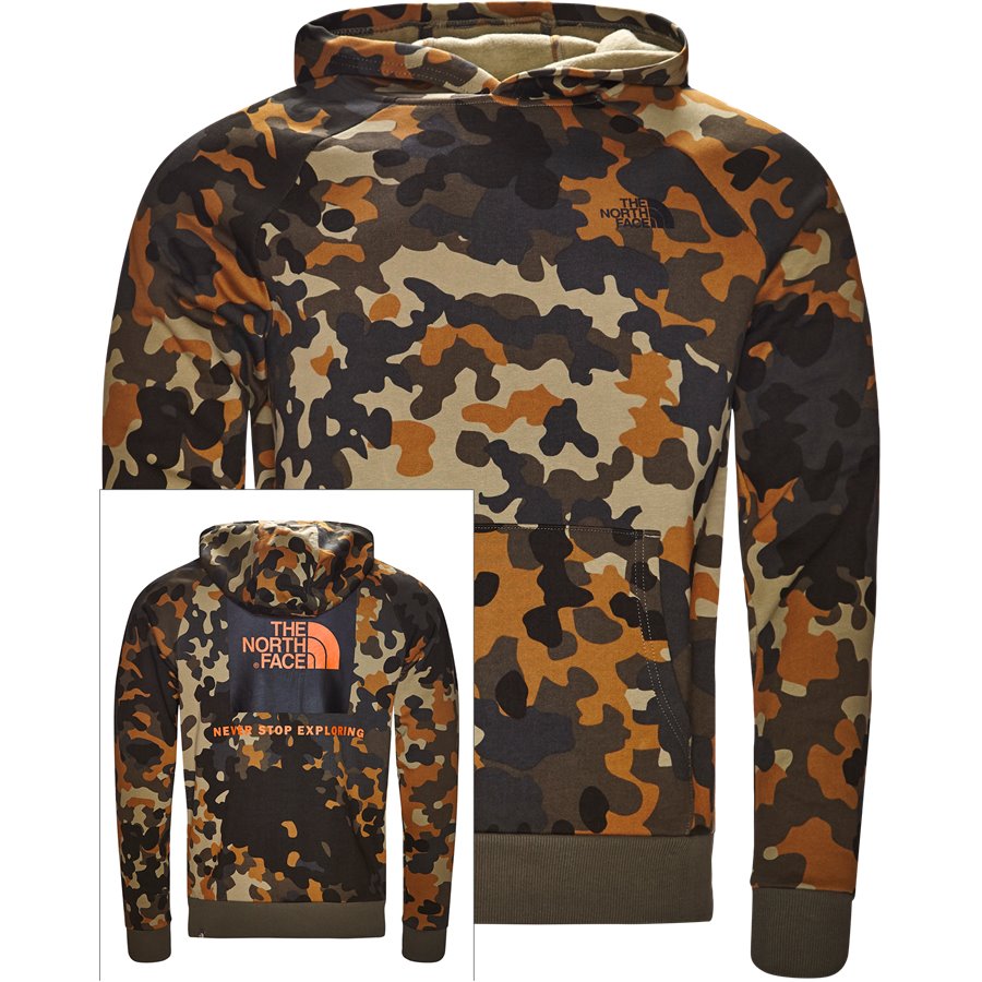 RAGLAN RED BOX HOODIE - Raglan Red Box Hoodie - Sweatshirts - Regular - CAMO - 1