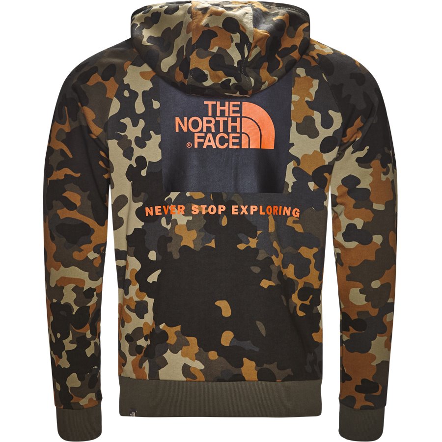 RAGLAN RED BOX HOODIE - Raglan Red Box Hoodie - Sweatshirts - Regular - CAMO - 3