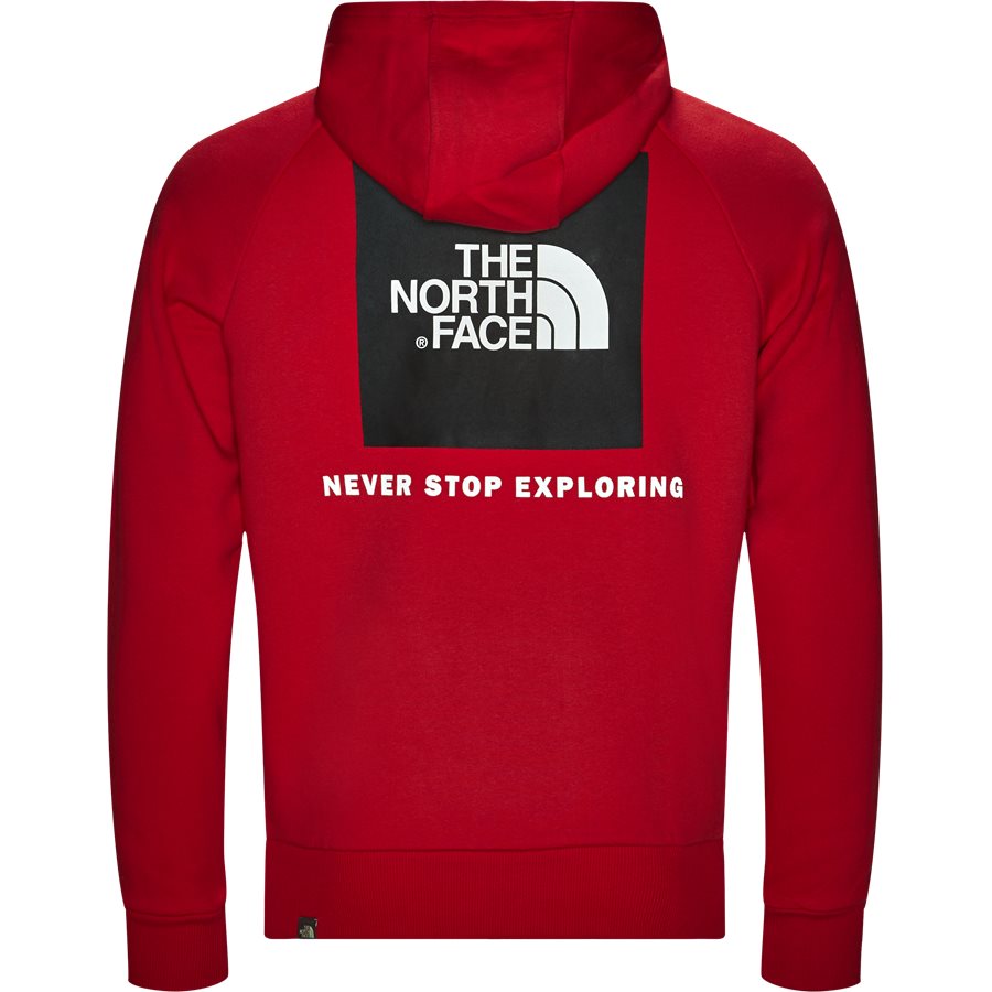RAGLAN RED BOX HOODIE - Raglan Red Box Hoodie - Sweatshirts - Regular - RØD - 3