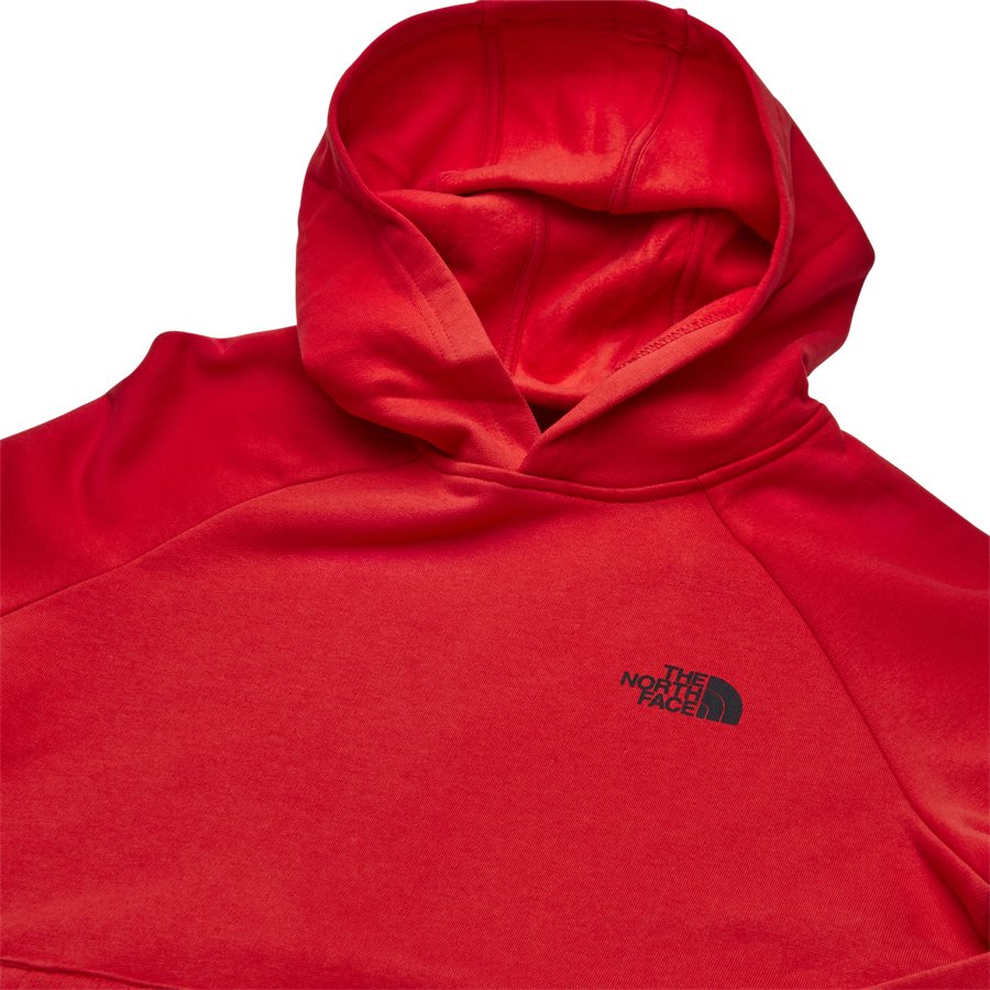 RAGLAN RED BOX HOODIE - Raglan Red Box Hoodie - Sweatshirts - Regular - RØD - 4