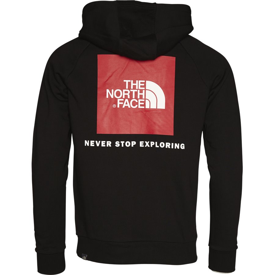 RAGLAN RED BOX HOODIE - Raglan Red Box Hoodie - Sweatshirts - Regular - SORT - 3