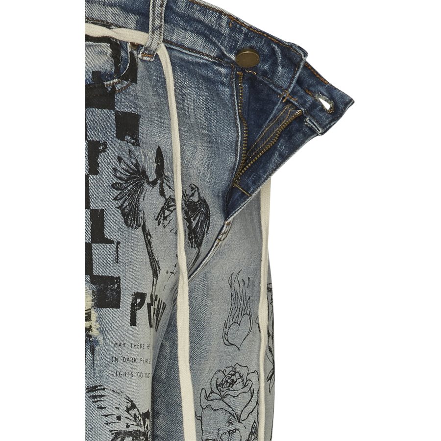 PRINTED FLORAL JEANS - Printed Floral Jeans - Jeans - Regular - DENIM - 4