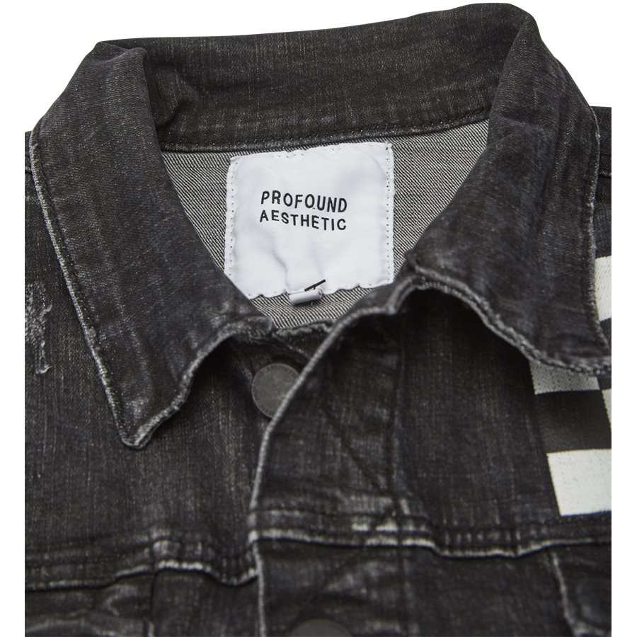 MISFIT CHECKERED DENIM JACKET - Misfit Checkered Denim Jacket - Jakker - Regular - SORT - 3