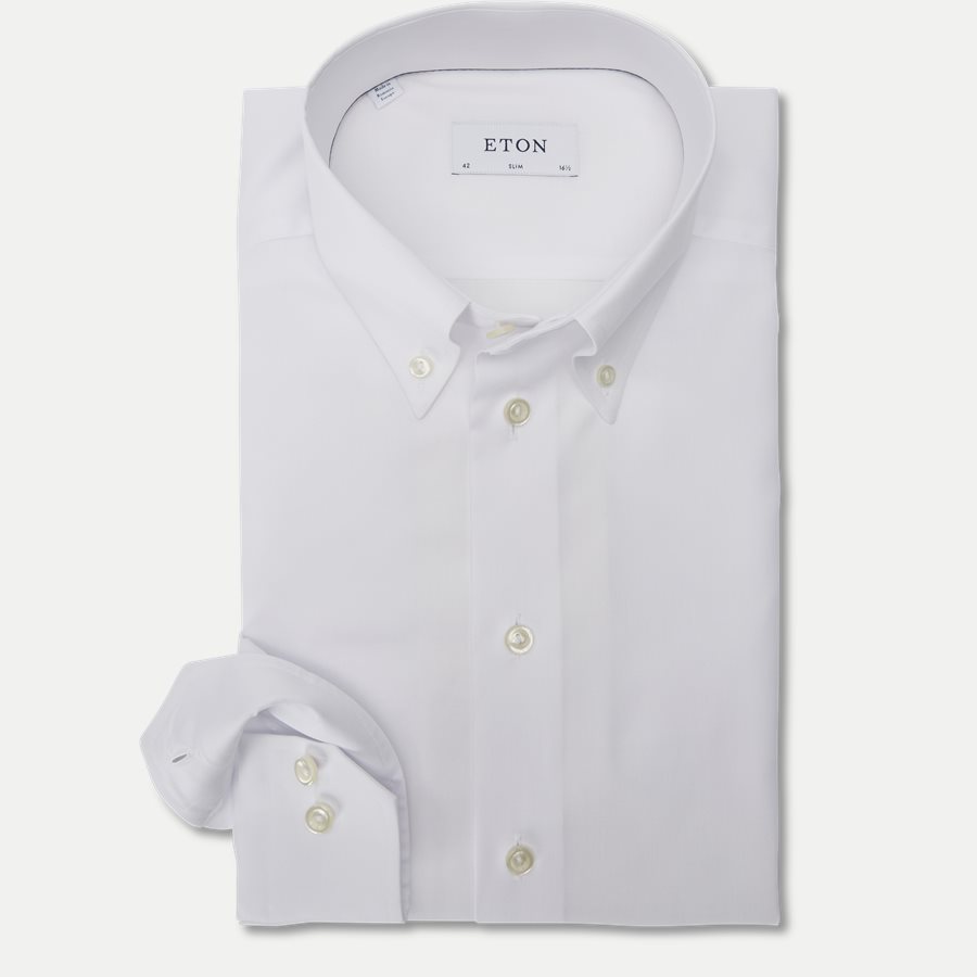 4706 53311/53511 - 4706 Button Down Pinpoint Skjorte - Skjorter - HVID - 1