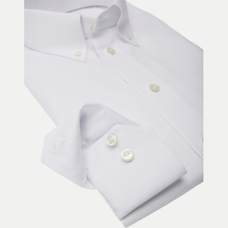 4706 53311/53511 - 4706 Button Down Pinpoint Skjorte - Skjorter - HVID - 4