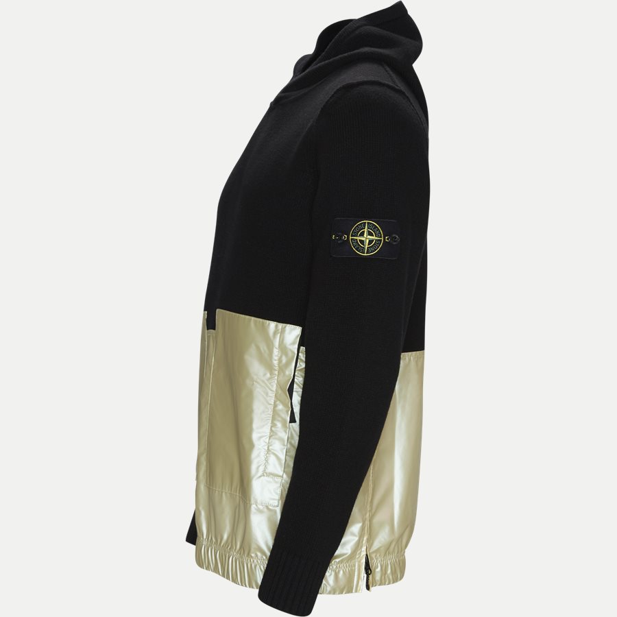598MA - Hoodie Striktrøje - Strik - Regular - SORT - 3