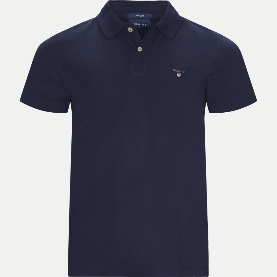 2201 S19 - The original Pique SS Rugger Polo T-shirt - T-shirts - Regular - NAVY - 1