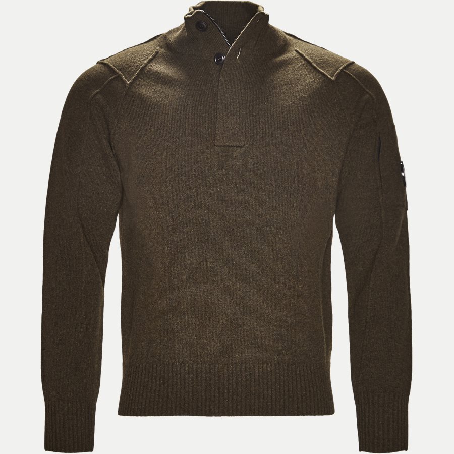KN060A 005107A - Turtle Neck Knitwear - Strik - Regular - ARMY - 1