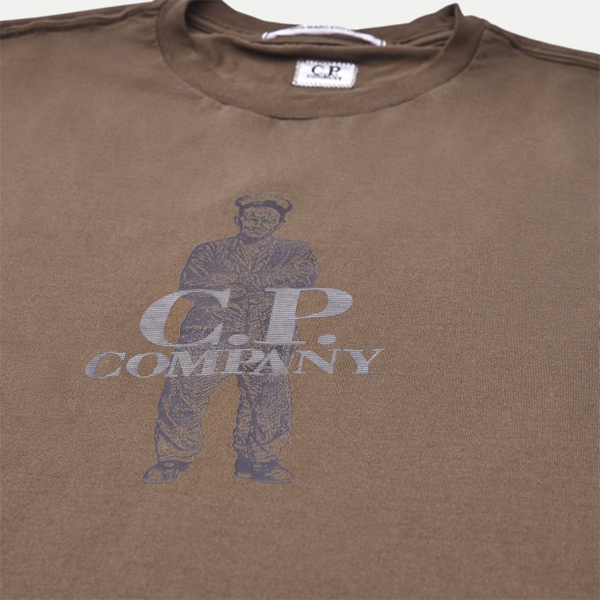 C.P. Company T-shirts 05CMTS119A 000444G ARMY