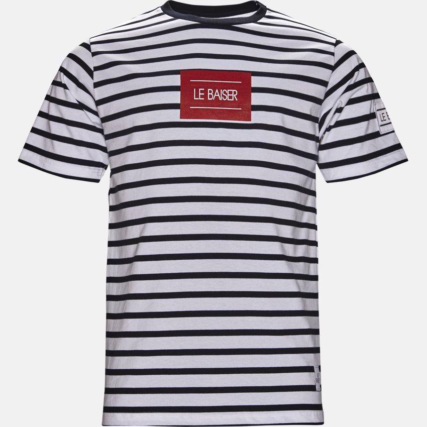 Le Baiser T-shirts SEALS NAVY/HVID