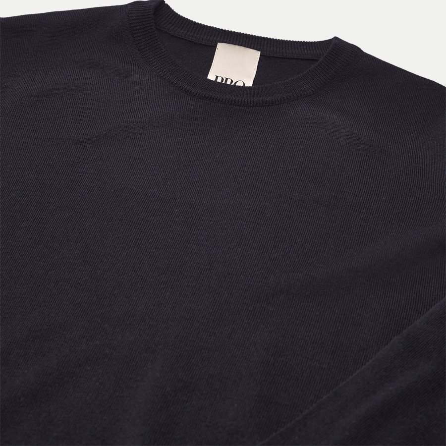 414 O-NECK FW18 - O-neck Strik - Strik - Regular - NAVY - 3