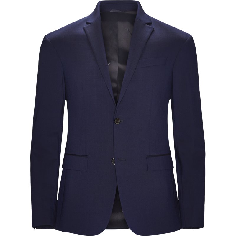 Calvin Klein K10K103083 STRETCH WOOL Blazer Blue Billede af Calvin Klein K10K103083 STRETCH WOOL Blazer Blue