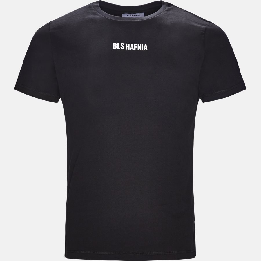 HAFNIA CENTER LOGO - T-shirt - T-shirts - Regular fit - BLACK - 1