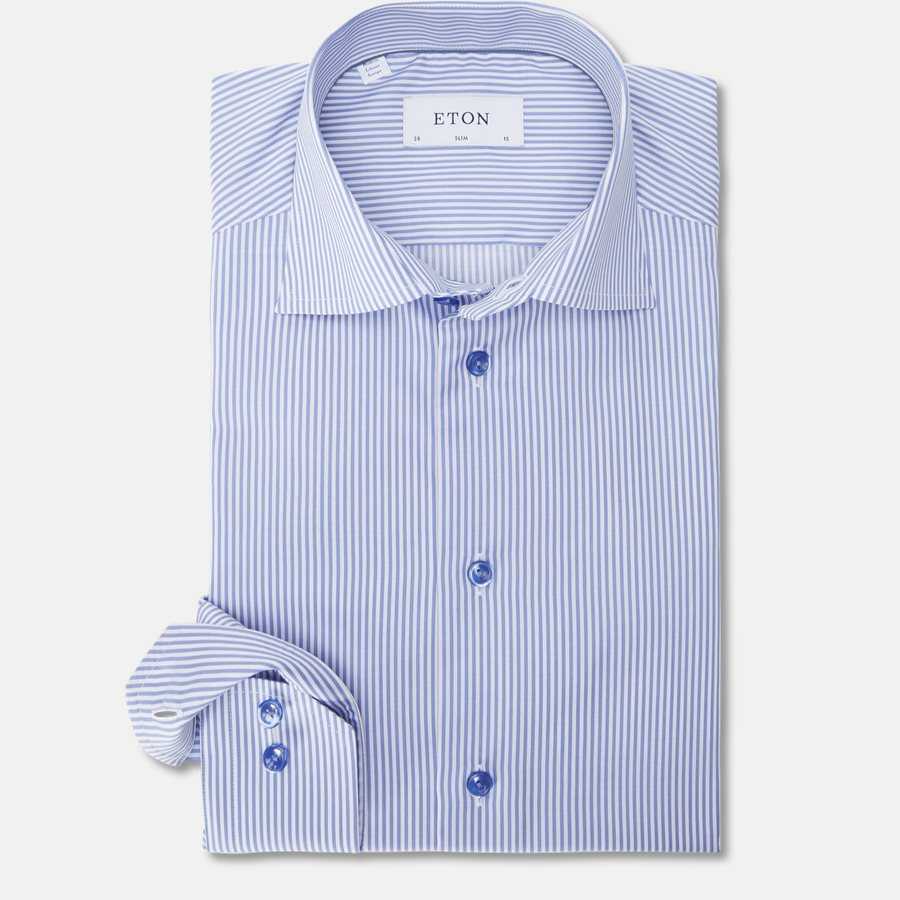 7640. - 7640 Fine Twill Skjorte - Skjorter - NAVY - 1