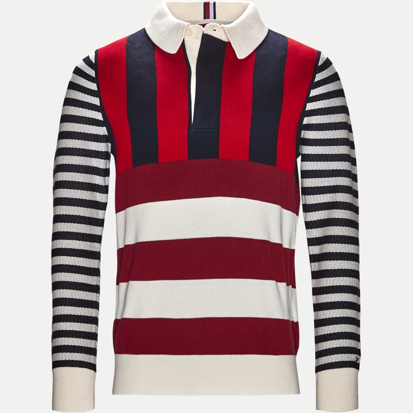 Tommy Hilfiger Stickat STRIPE KNITTED RELAX NAVY
