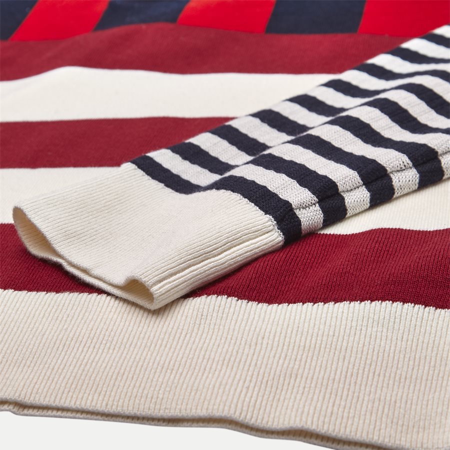 STRIPE KNITTED RELAX - Stripe Knitted Relax Strik - Strik - Regular - NAVY - 4