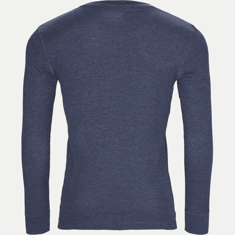 714705228. - Waffel Crew Neck Long Sleeve - T-shirts - Regular - DENIM - 2