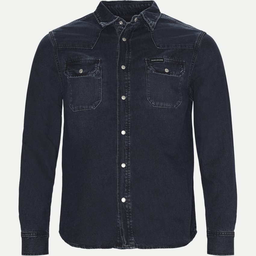 Calvin Klein Jeans Skjortor J30J308324 ARCHIVE WESTERN  BLUE/BLACK