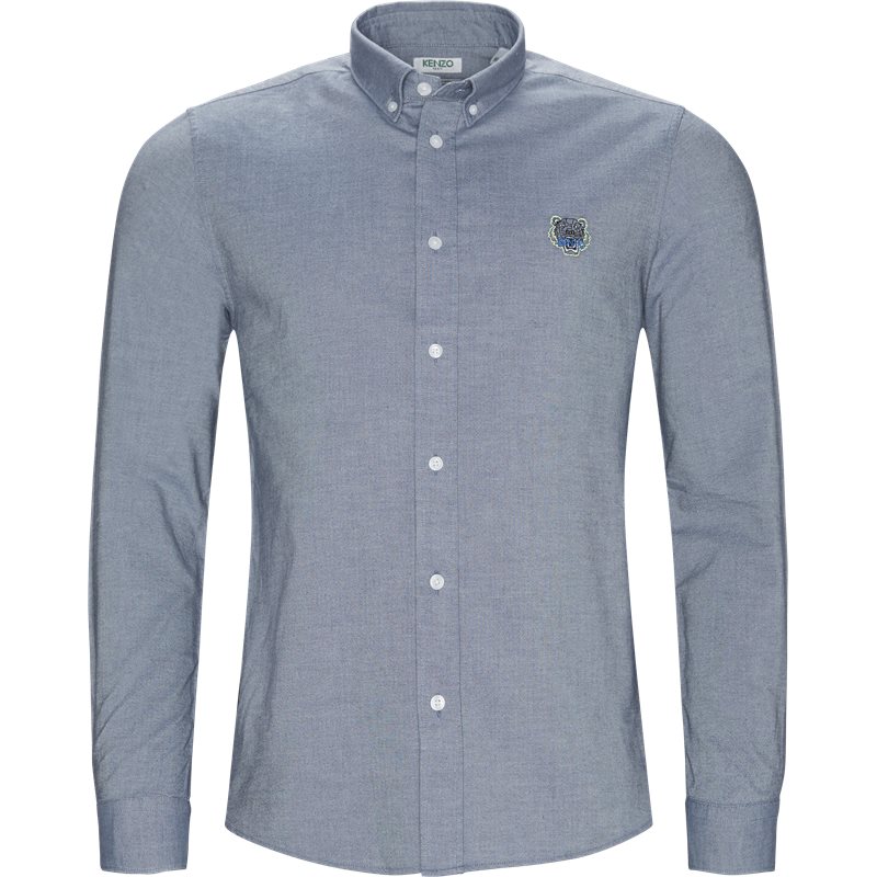 Kenzo Casual fit F955CH4001LD Skjorter Blå Billede af Kenzo Casual fit F955CH4001LD Skjorter Blå