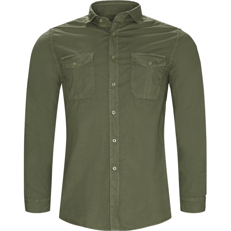 Xacus Regular fit 41165-L-424ML Skjorter Olive Billede af Xacus Regular fit 41165-L-424ML Skjorter Olive