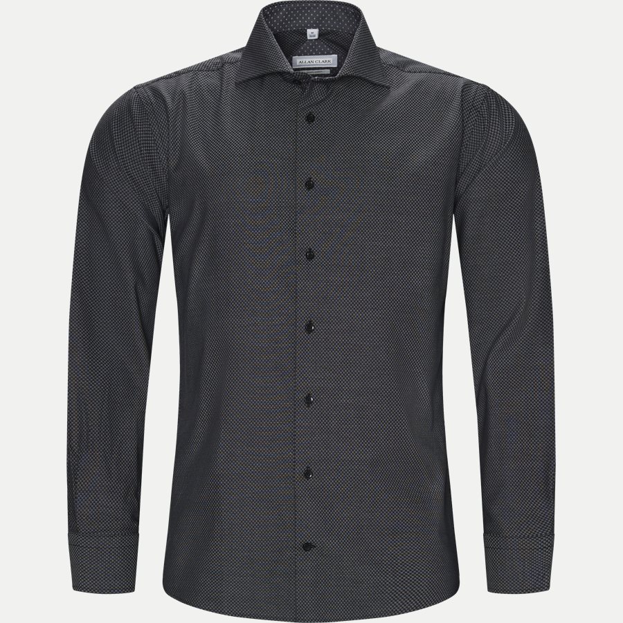 CARDIFF - Cardiff Skjorte - Skjorter - Modern fit - BLACK - 1