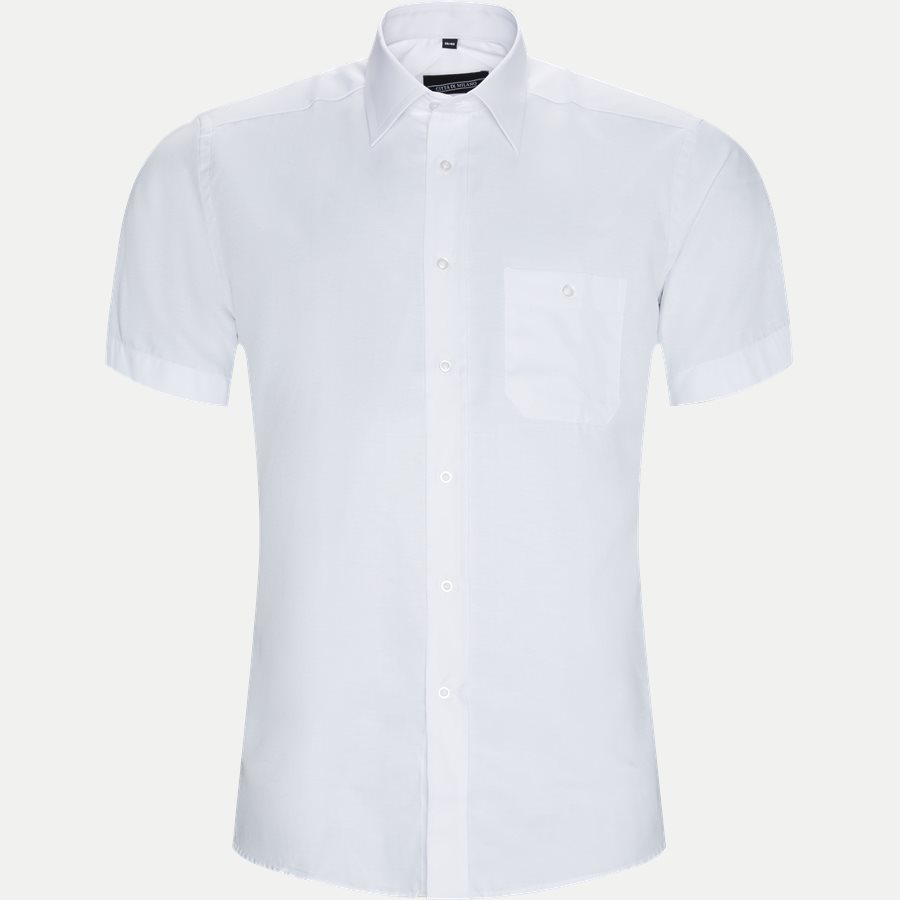 MANUEL - Manuel Kortærmet Skjorte - Skjorter - Regular - WHITE - 1