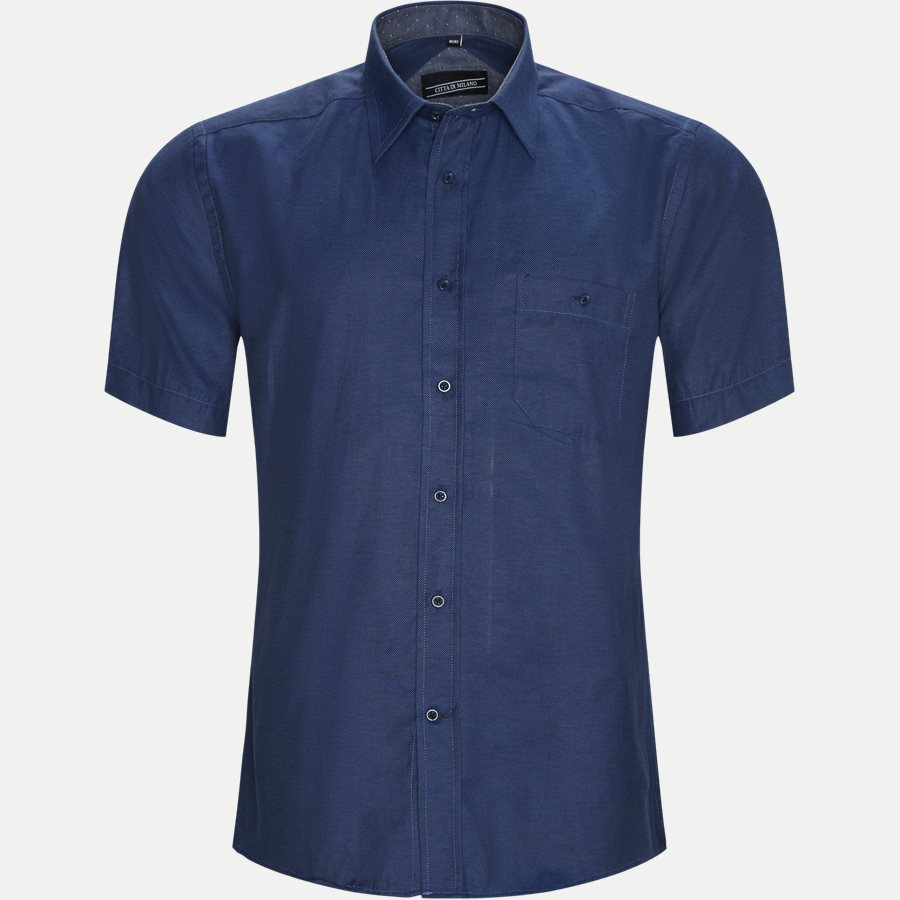 FERNANDO - Fernando Kortærmet Skjorte - Skjorter - Regular - DENIM - 1