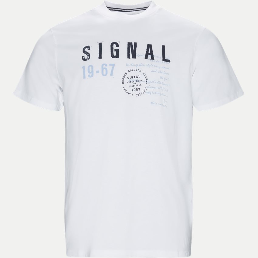 Signal T-shirts WAINE LOGO HVID