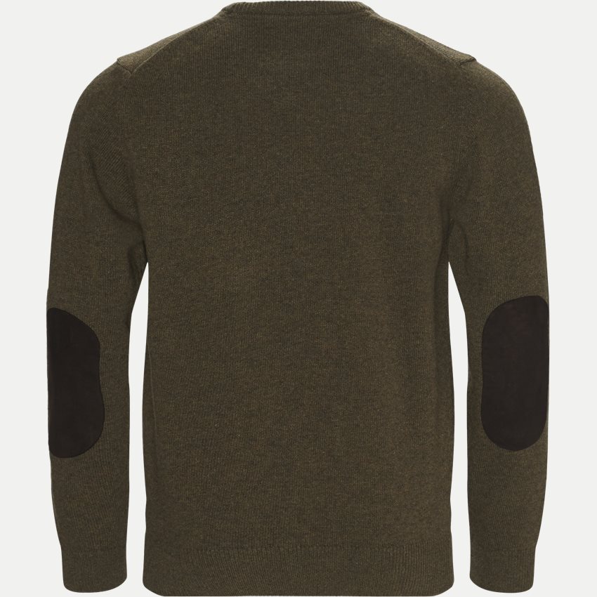 Barbour Knitwear PATCH CREW. OLIVEN