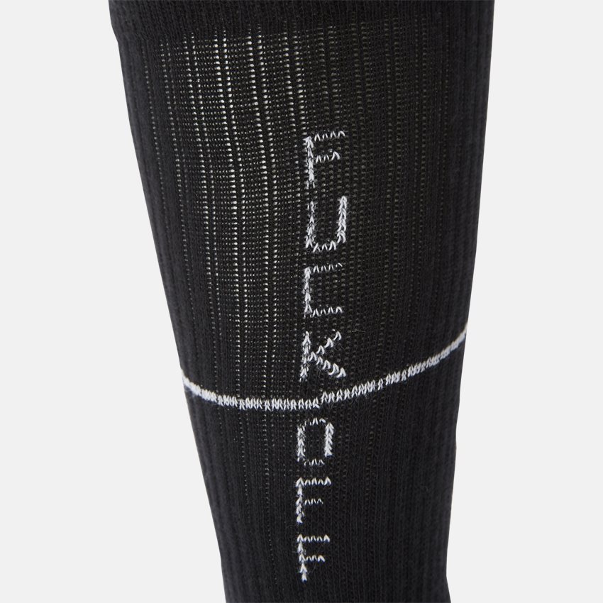 qUINT Socks FUCK OFF BLACK