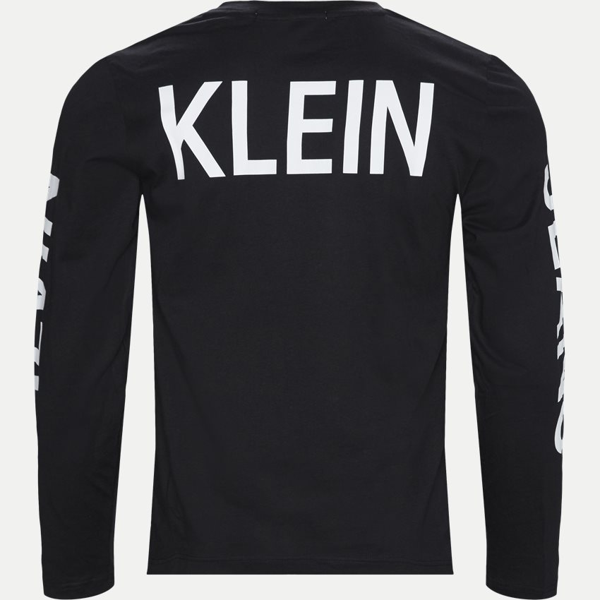 Calvin Klein Jeans T-shirts J30J310404 INSTITUTIONAL BACK PRINT BLACK